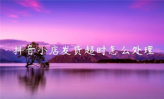 抖店超时发货怎么办