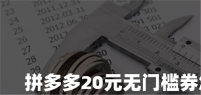 拼多多每天20块无门槛券