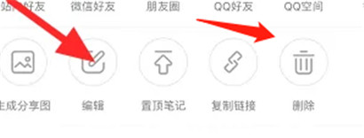小红书发布的笔记怎么删除