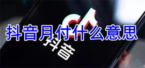 抖音月付是什么