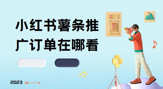 小红书薯条推广订单在哪看
