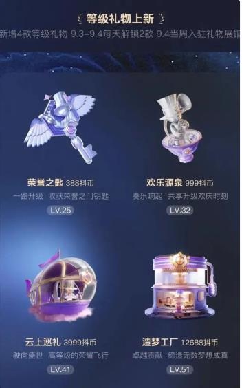 抖音送荣誉之匙多少钱