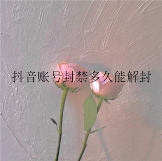抖音账号封禁多久能解封