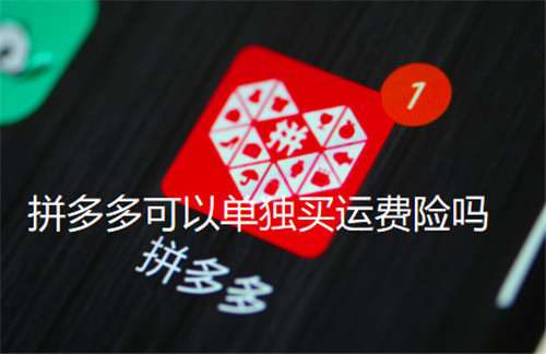 拼多多可以单独买运费险吗