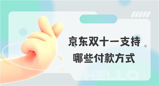 京东双十一支持哪些付款方式