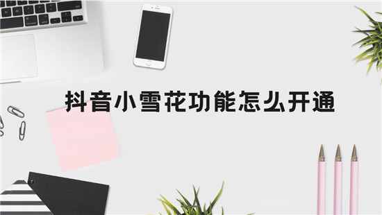 抖音小雪花功能怎么开通