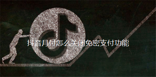 抖音月付怎么关闭免密支付功能