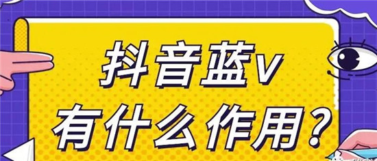 抖音小店蓝V有什么作用 