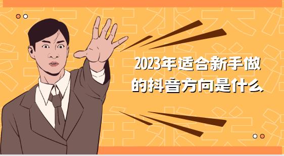 2023年适合新手做的抖音方向是什么