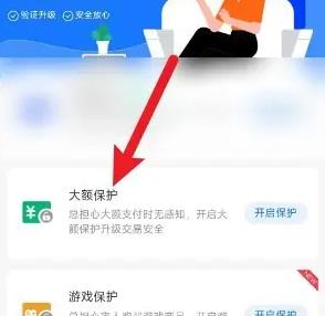 怎么设置支付宝大额保护