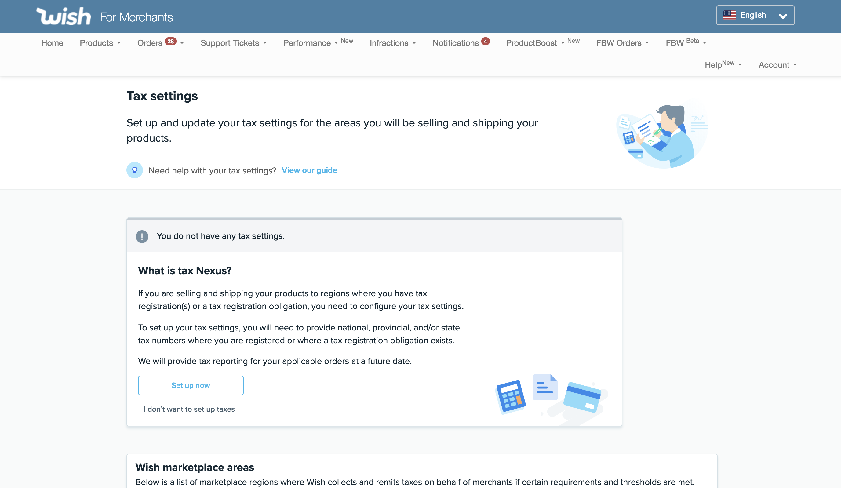 wish卖家后台税务该如何设置 wish卖家后台税务设置操作指南