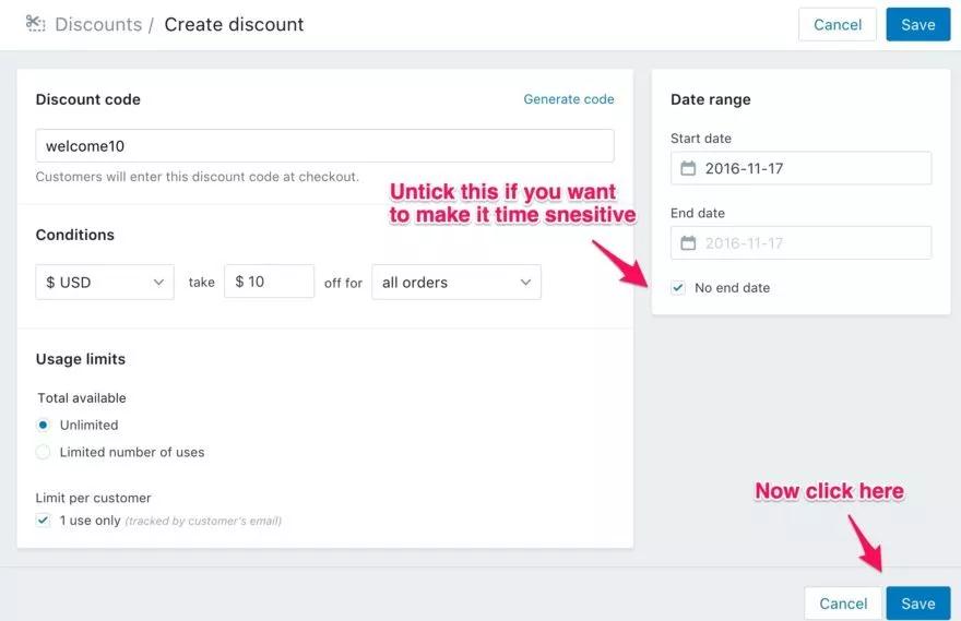 Shopify优惠券怎么设置 优惠券详细设置教程